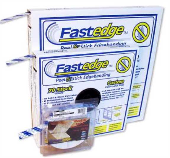 PVC 15/16 Fastedge PSA White 50' Roll - Peel and Stick Roll